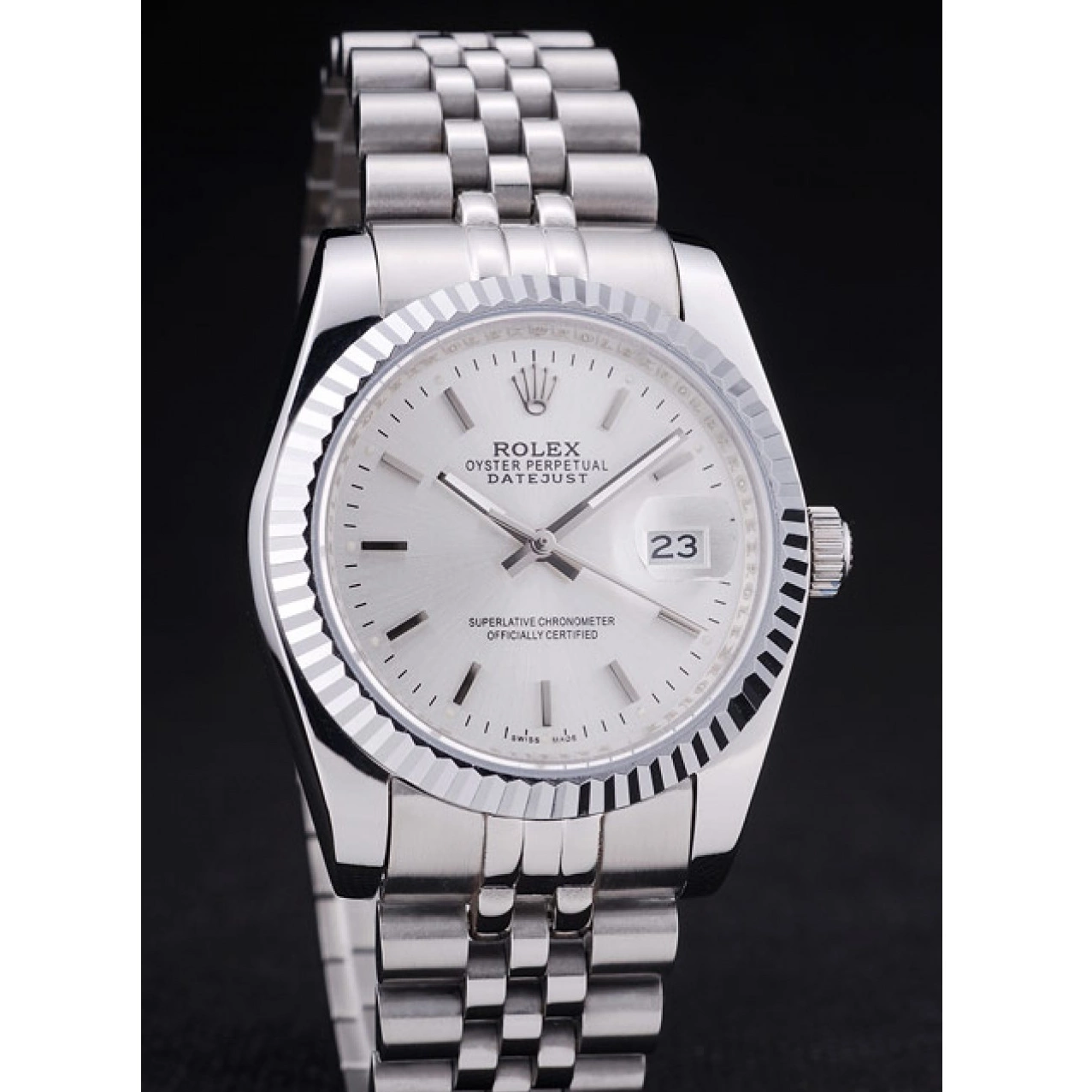 MiroTime 0811 Rolex Datejust Silver Dial Ribbed Bezel 7457
